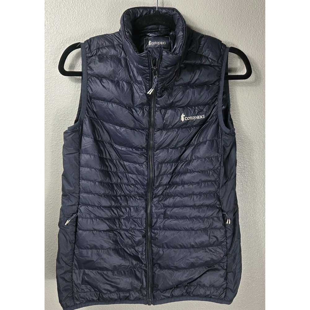 Cotopaxi Fuego LT Vest WM Medium 950 Fill Down Polartec Alpha Navy Blue